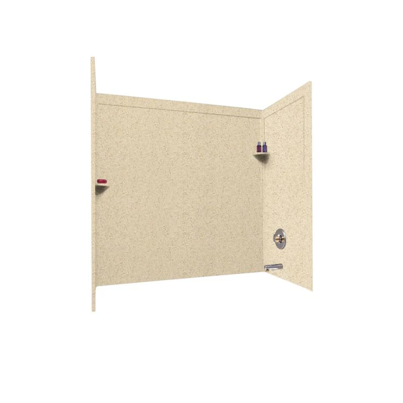 32 x 60 x 60 Swanstone Bathtub Wall Kit With Molded Trim - Image 3