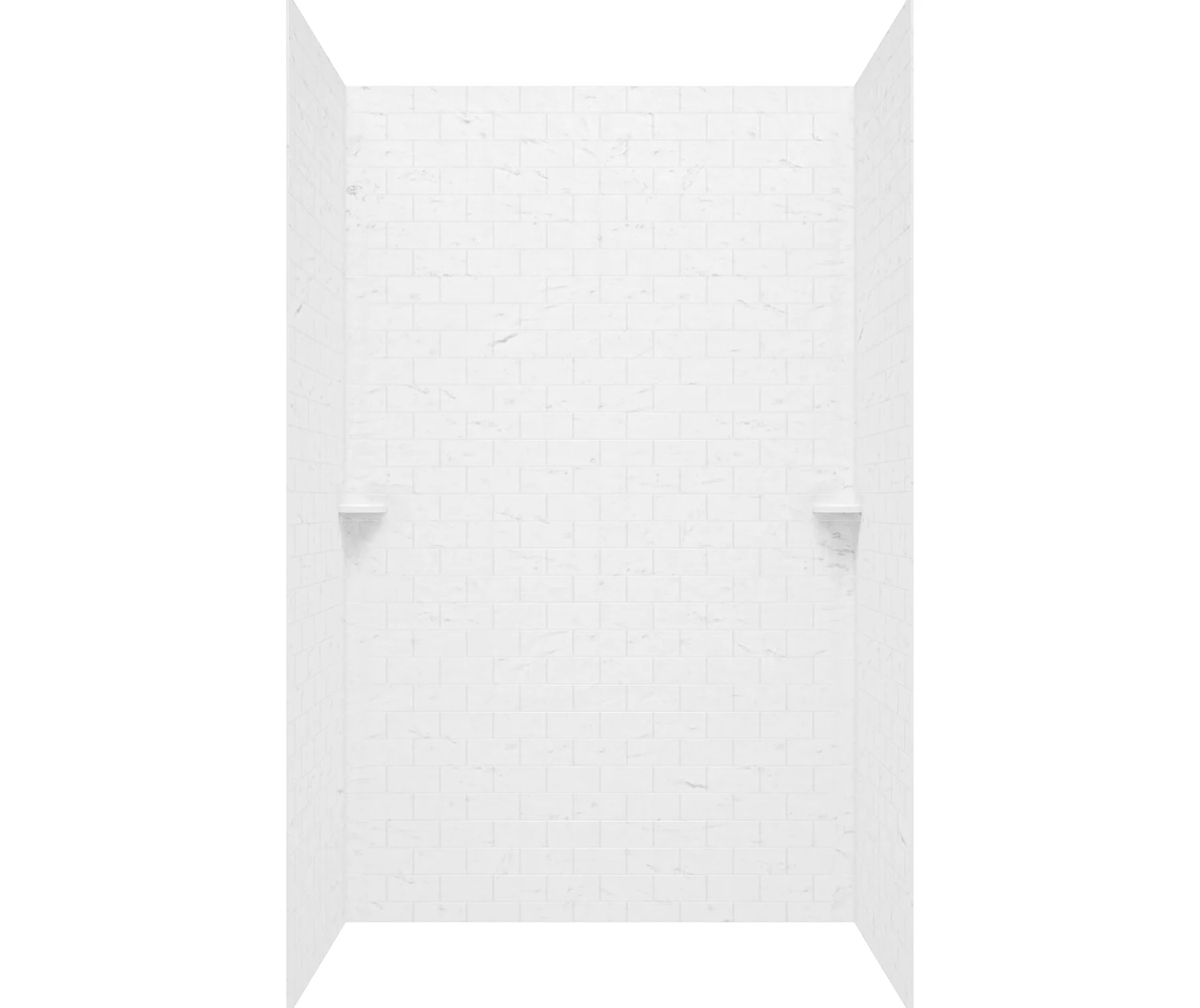 36-In x 62-In x 96-In Swanstone 3x6 Subway Tile Shower Wall Kit - Image 11