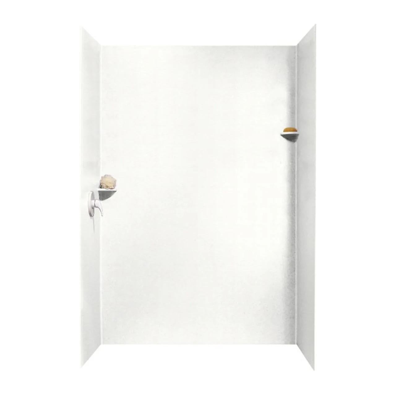 36-In x 62-In x 96-In Swanstone Solid Surface Shower Wall Kit - Image 28