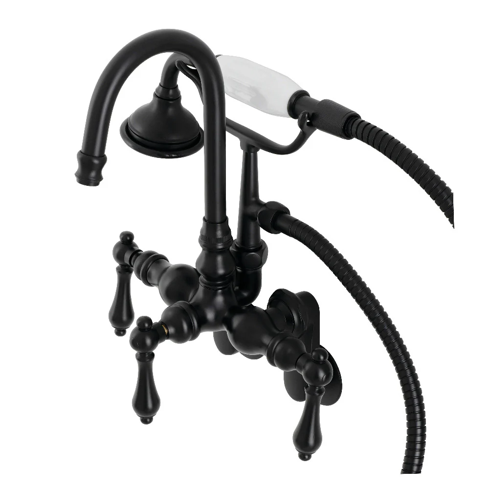 Kingston Brass AE302T1 Aqua Vintage Wall Mount Clawfoot Tub Faucets - Image 5