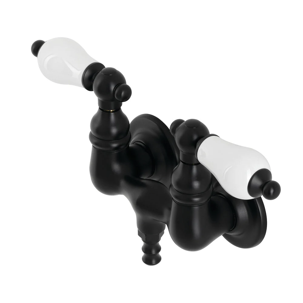 Kingston Brass AE35T5 Aqua Vintage 3-3/8 Inch Wall Mount Tub Faucet - Image 4