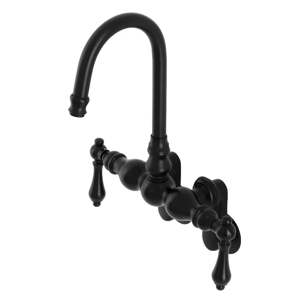 Kingston Brass AE81T7 Aqua Vintage Adjustable Center Wall Mount Tub Faucet - Image 4