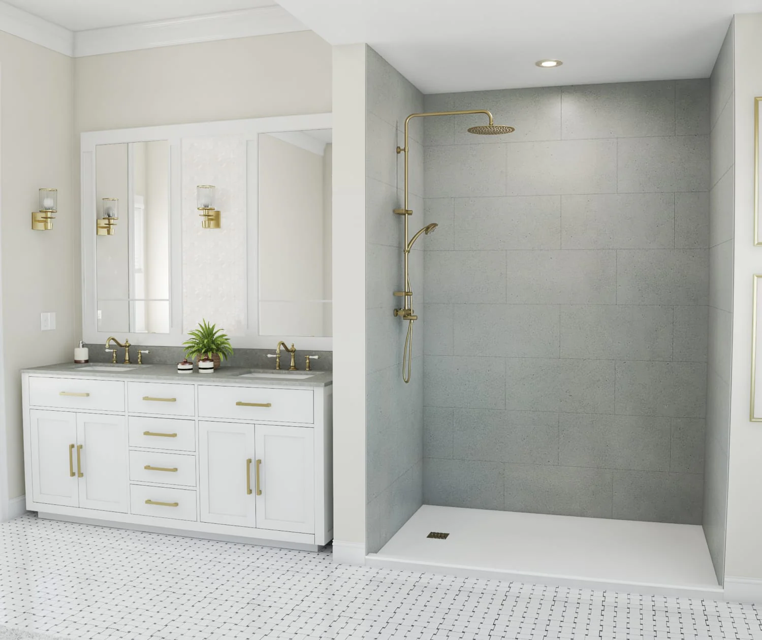 Swanstone Traditional 12X24 Subway Tile Wall Kit - Image 66