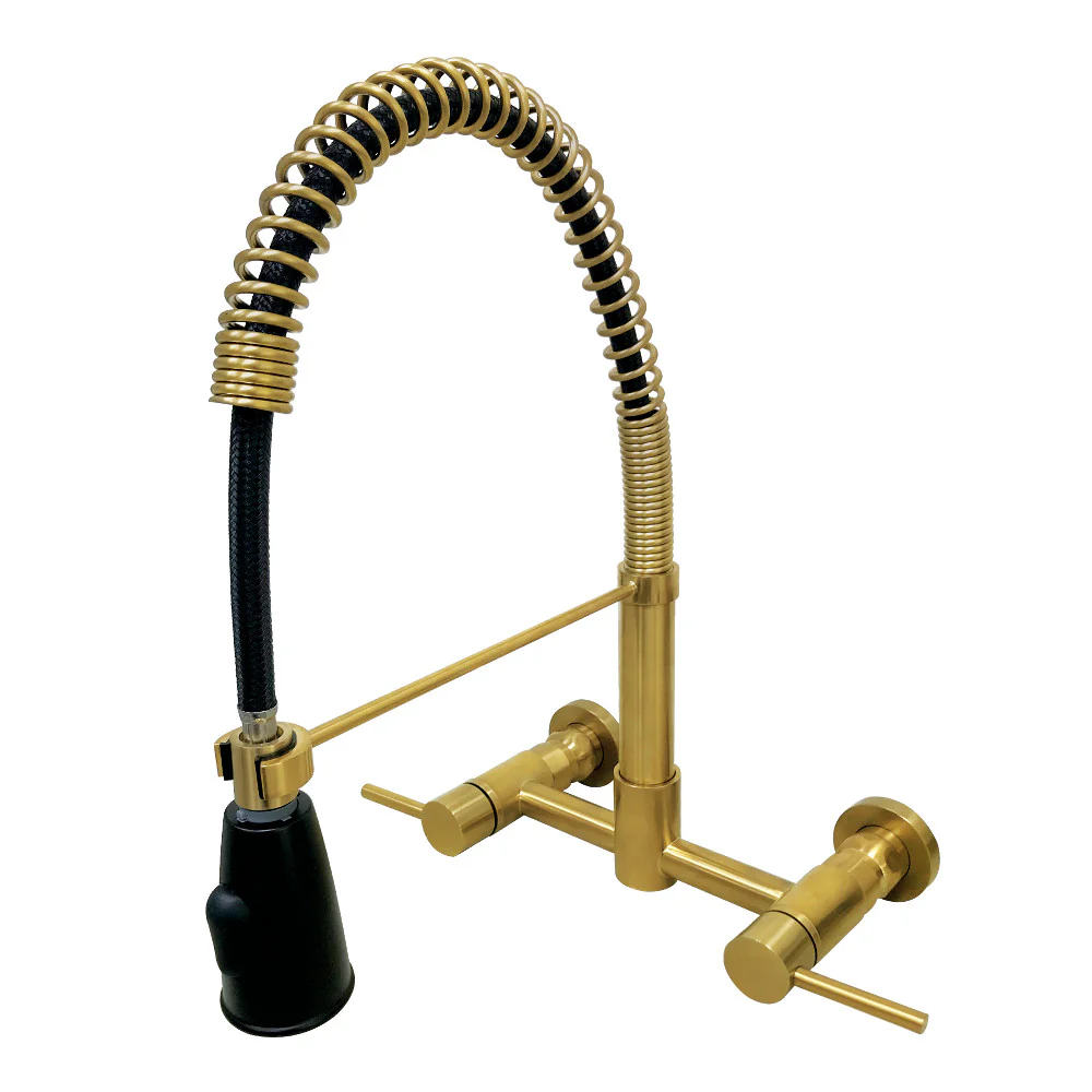 Gourmetier GS8281DL Concord 2-Handle Wall Mount Pull-Down Kitchen Faucet - Image 4
